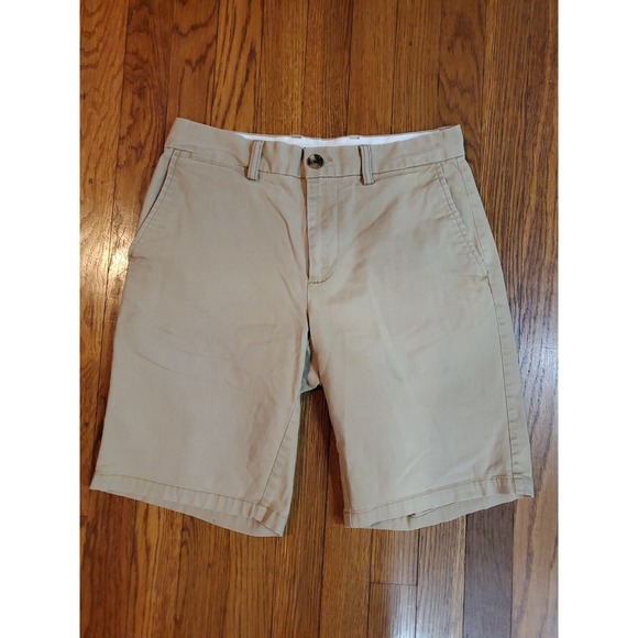 Old Navy Other - Old Navy Mens Ultimate Slim Built-In Flex Shorts Tan Beige Khaki Stretch Size 28
